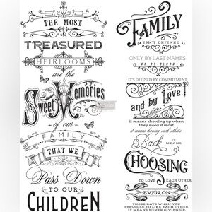 Redesign with Prima Decor Transfer ~ FAMILY HEIRLOOM (Retired design) 24” x 29”